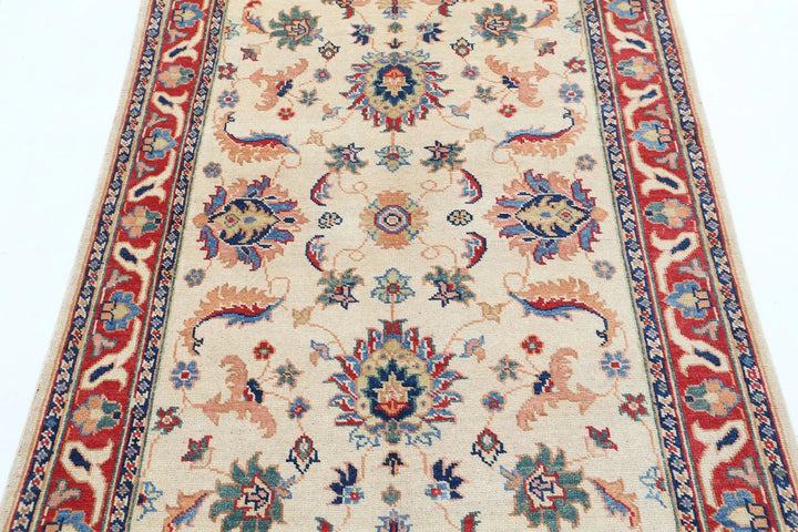 Afghan Ziegler Rug 3' 11" x 5' 11" Hand-Knotted | No. AT39081
