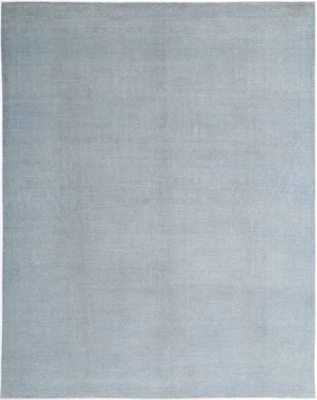 Grey Afghan Overdye Rug 9' 0" x 11' 5" Hand-Knotted | No. AT39117