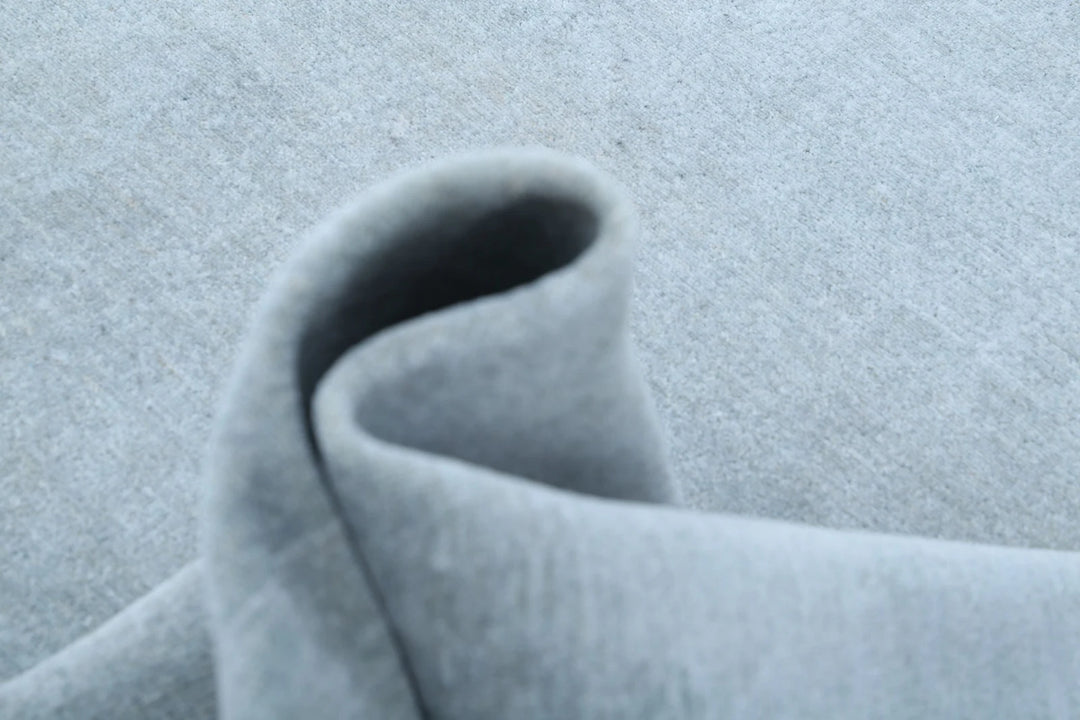 Grey Afghan Overdye Rug 9' 0" x 11' 5" Hand-Knotted | No. AT39117
