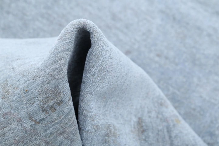Grey Afghan Overdye Rug 3' 0" x 9' 2" Hand-Knotted | No. AT39121