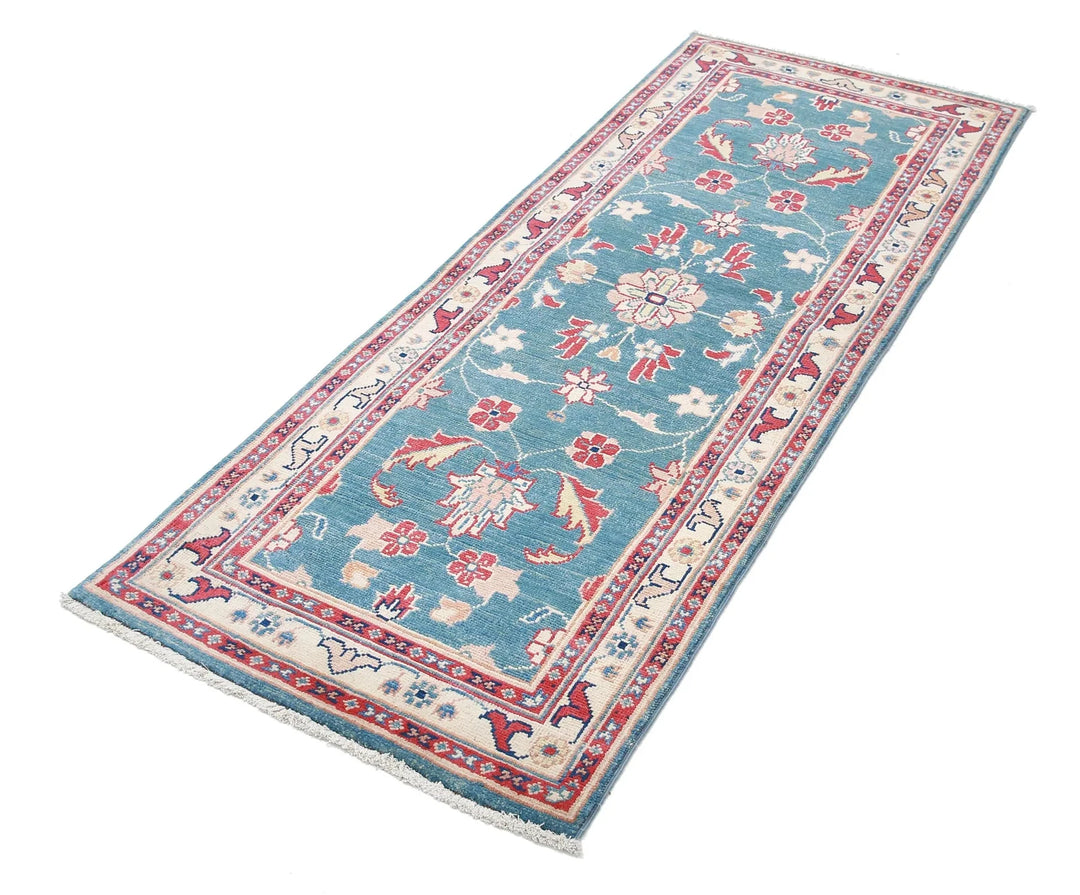 Afghan Ziegler Rug 2' 6" x 6' 5" Hand-Knotted | No. AT39154