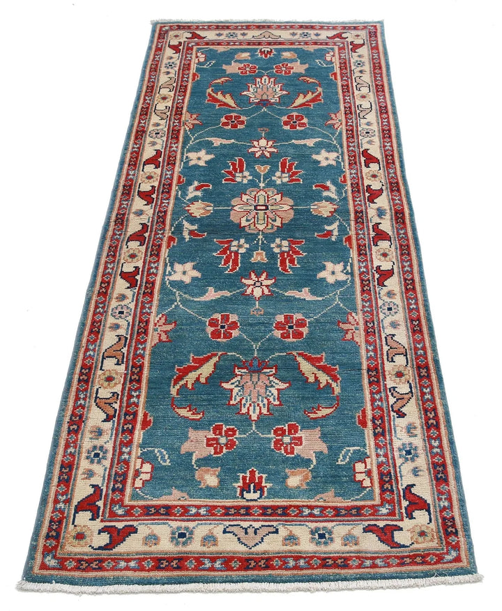 Afghan Ziegler Rug 2' 6" x 6' 5" Hand-Knotted | No. AT39154