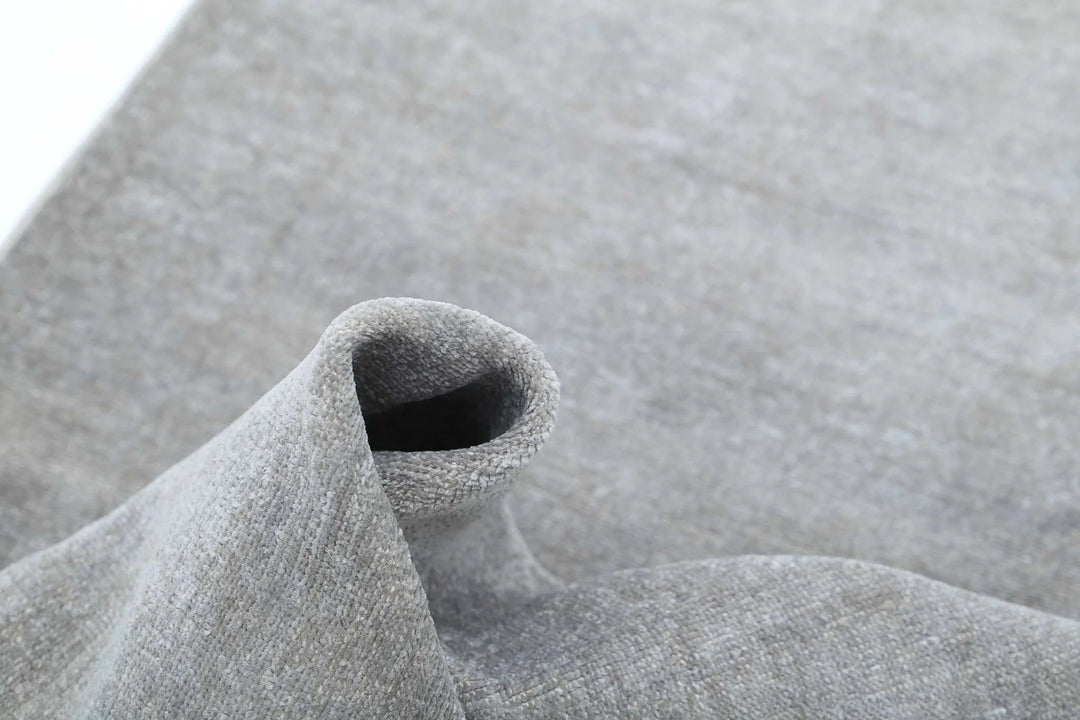 Grey Afghan Overdye Rug 2' 8" x 9' 3" Hand-Knotted | No. AT39293