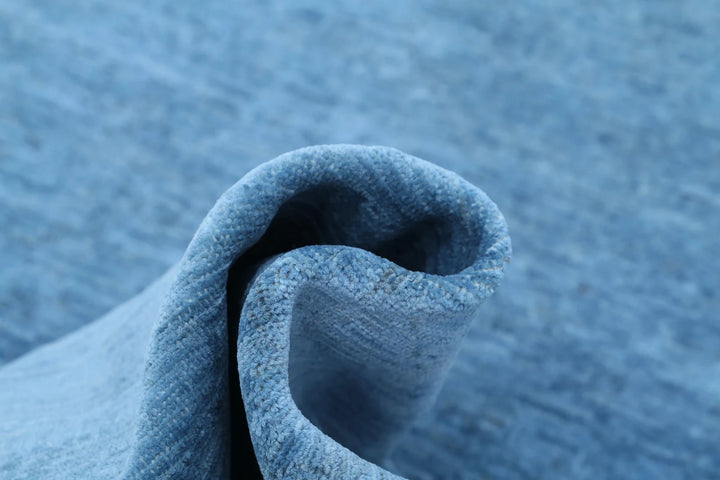 Blue Afghan Overdye Rug 6' 0" x 8' 5" Hand-Knotted | No. AT39314