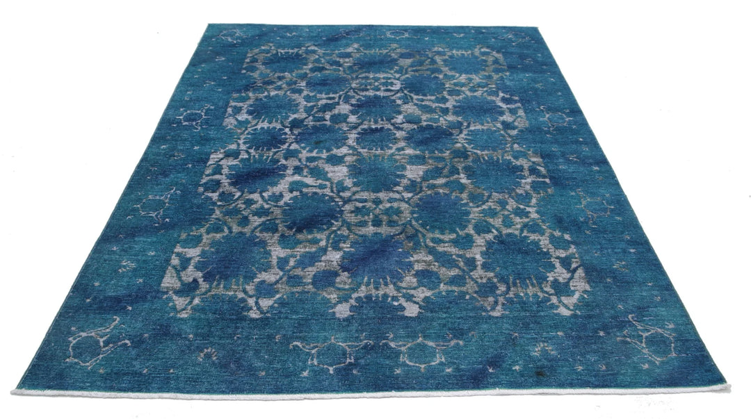 Afghan Oriental Rug 6' 1" x 8' 1" Hand-Knotted | No. AT39376