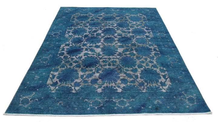 Afghan Oriental Rug 6' 1" x 8' 1" Hand-Knotted | No. AT39376
