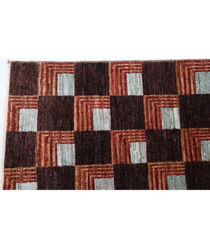 Afghan Oriental Rug 5'8" x 8'5" Hand-Knotted | No. AT39446