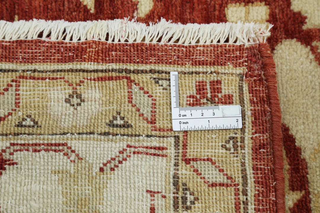 Rust Indian Oriental Rug 9' 0" x 12' 1" Hand-Knotted | No. AT39452