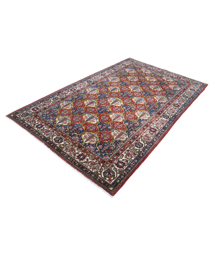 Red Bakhtiari Oriental Rug 5' 1" x 8' 3" Hand-Knotted | No. AT39631