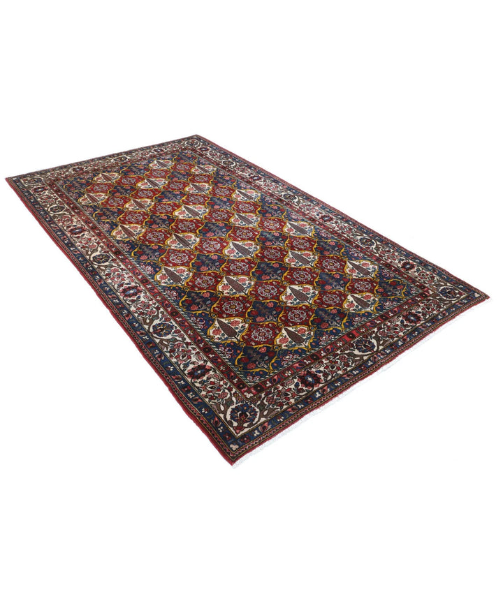 Red Bakhtiari Oriental Rug 5' 1" x 8' 3" Hand-Knotted | No. AT39631