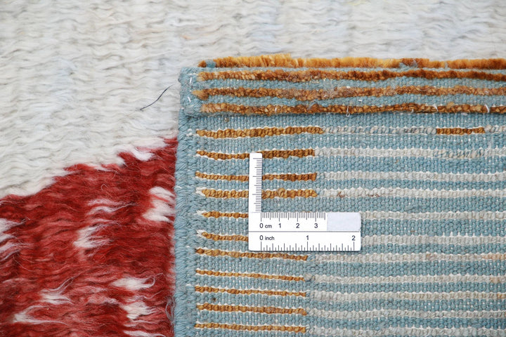 Blue Afghan Tribal Rug 6' 2" x 9' 1" Hand-Knotted | No. AT39782