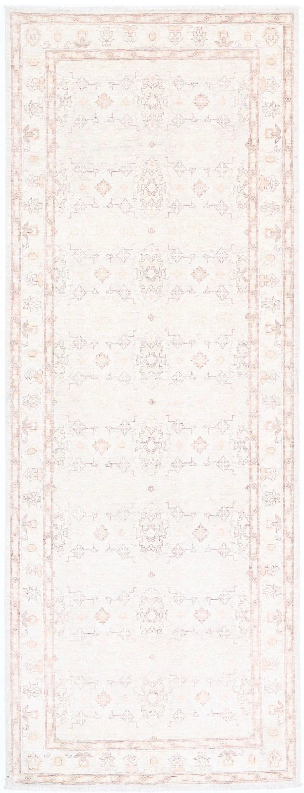 Afghan Serenity Runner Rug 3' 10" x 10' 8" Hand-Knotted | No. AT39993