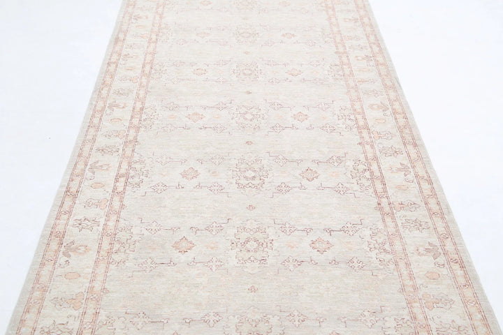 Afghan Serenity Runner Rug 3' 10" x 10' 8" Hand-Knotted | No. AT39993