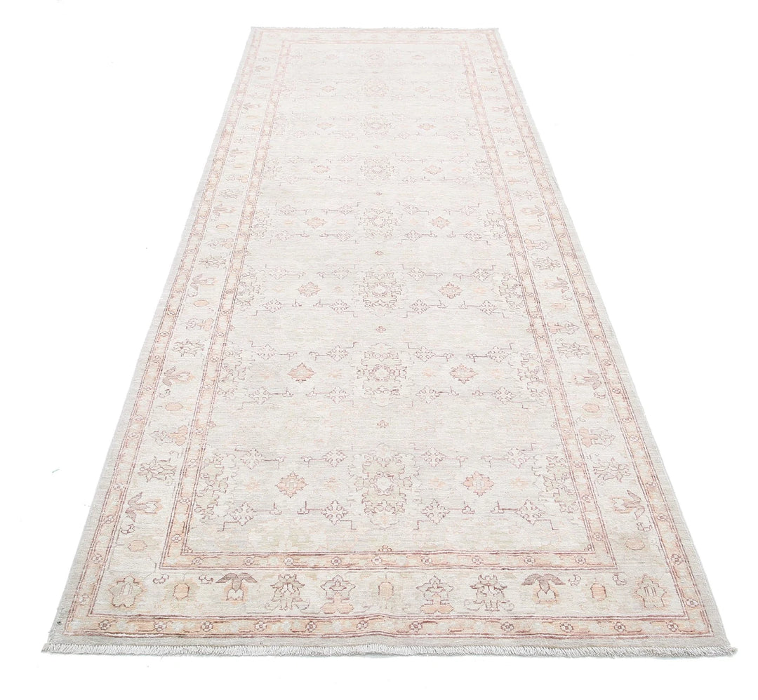 Afghan Serenity Runner Rug 3' 10" x 10' 8" Hand-Knotted | No. AT39993
