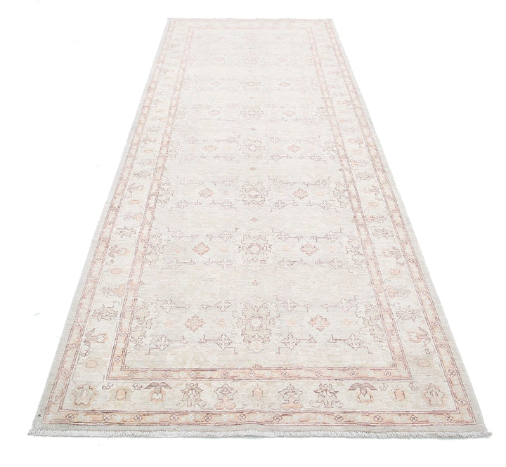 Afghan Serenity Runner Rug 3' 10" x 10' 8" Hand-Knotted | No. AT39993