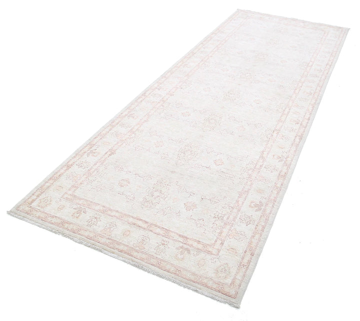 Afghan Serenity Runner Rug 3' 10" x 10' 8" Hand-Knotted | No. AT39993