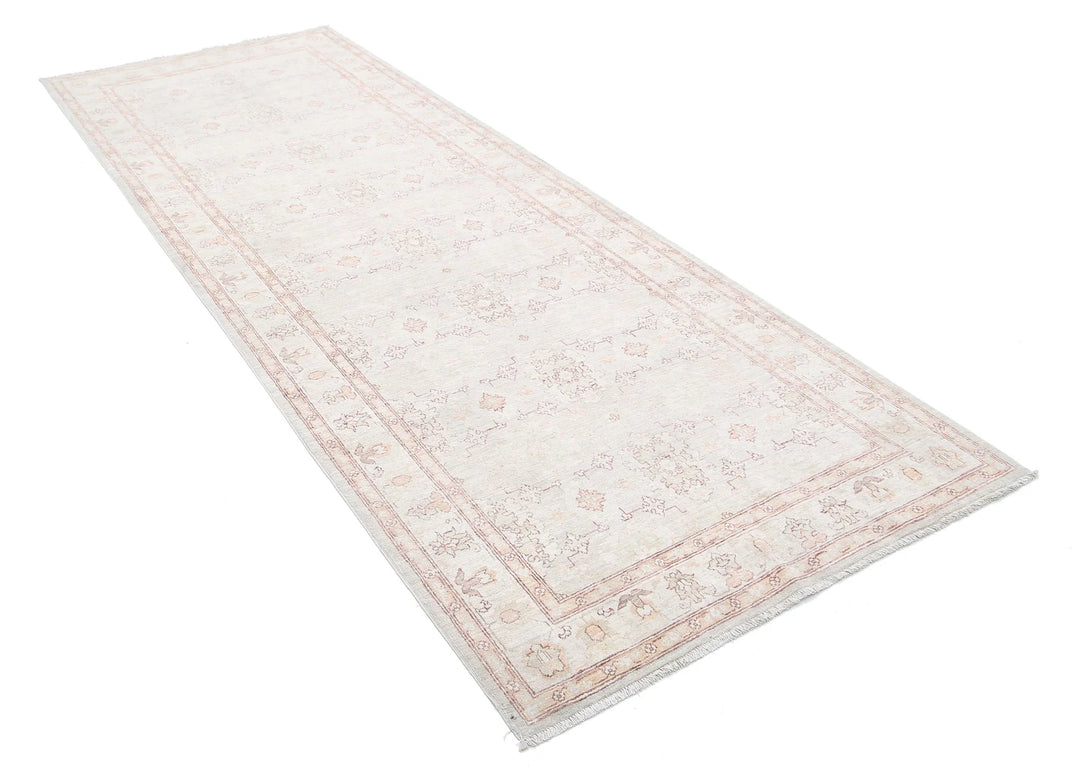 Afghan Serenity Runner Rug 3' 10" x 10' 8" Hand-Knotted | No. AT39993