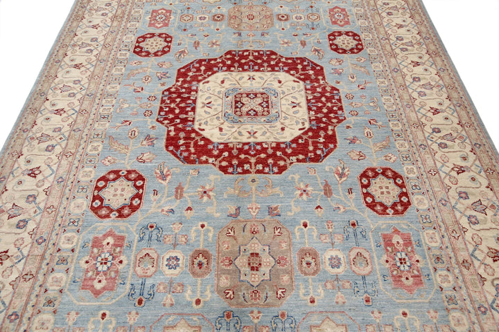 Afghan Ziegler Rug 6' 4" x 10' 0" Hand-Knotted | No. AT40076