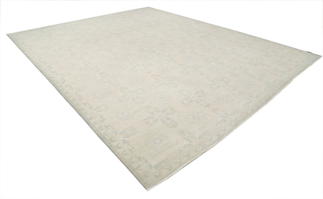 Afghan Serenity Rug 12' 2" x 14' 10" Hand-Knotted | No. AT40139
