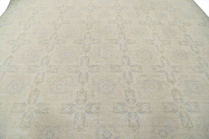 Afghan Serenity Rug 12' 2" x 14' 10" Hand-Knotted | No. AT40139