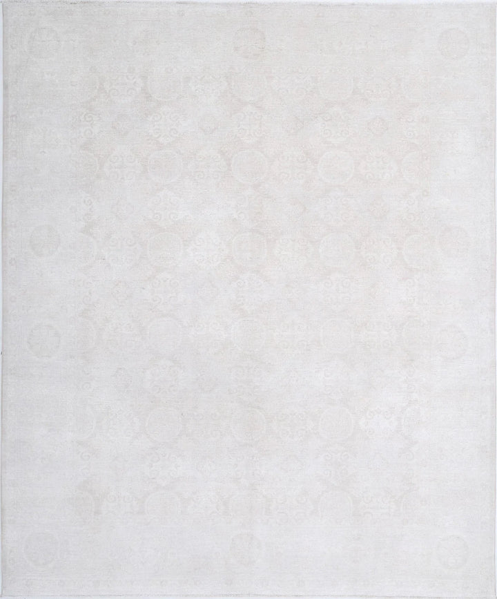 Afghan Serenity Rug 8' 1" x 9' 8" Hand-Knotted | No. AT40182