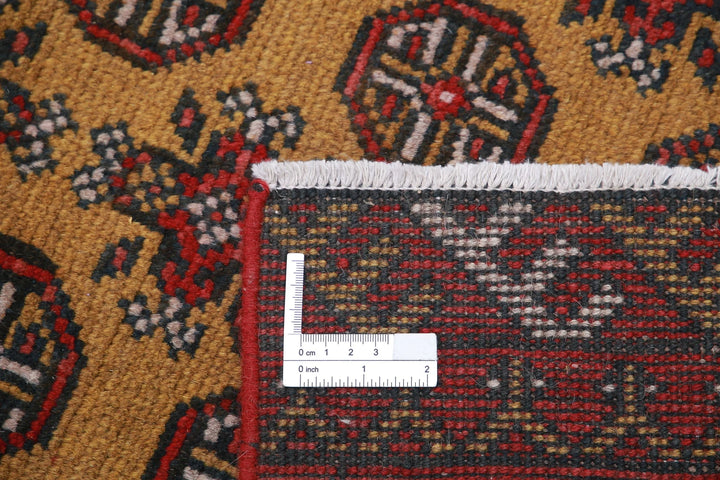 Afghan Akcha Revival Rug 2' 6" x 12' 5" Hand-Knotted | No. AT40206