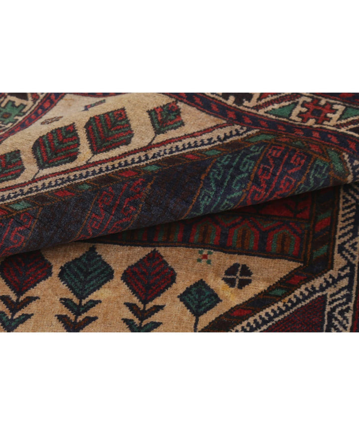 Red Afghan Tribal Rug 2' 11" x 4' 6" Hand-Knotted | No. AT40440