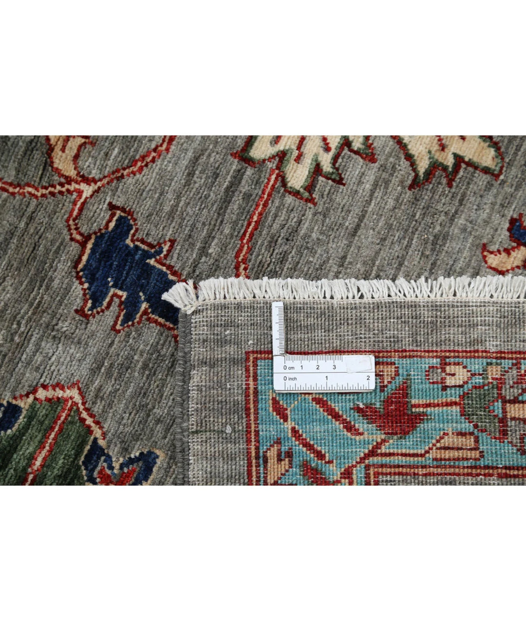 Grey Afghan Ariana Rug 10' 1" x 14' 0" Hand-Knotted | No. AT405125