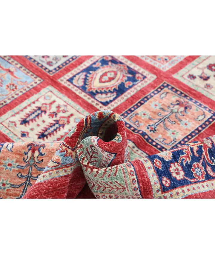 Afghan Bakhtiari Rug 5' 4" x 8' 0" Hand-Knotted | No. AT40567