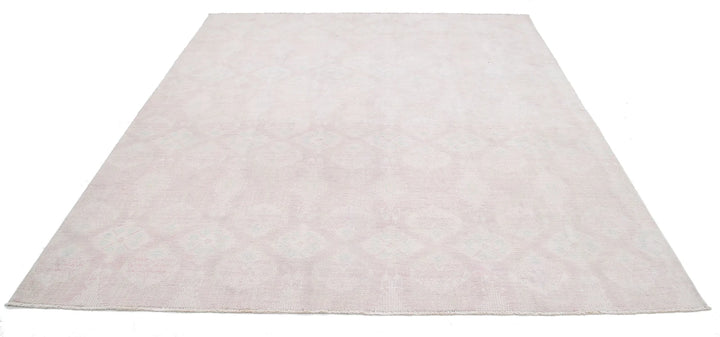 Afghan Serenity Rug 8' 0" x 9' 1" Hand-Knotted | No. AT40653