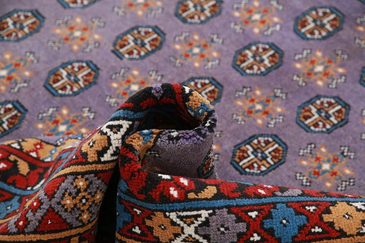 Afghan Akcha Revival Rug 6' 6" x 9' 3" Hand-Knotted | No. AT40669
