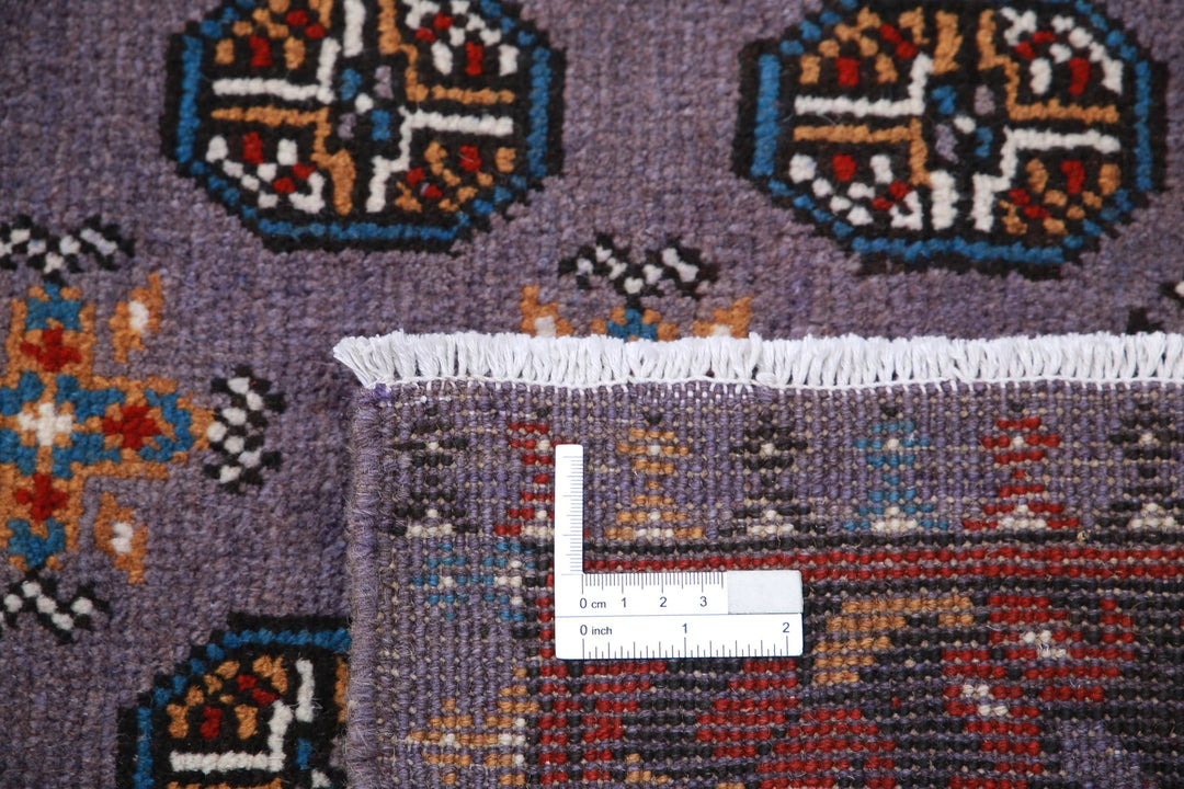 Afghan Akcha Revival Rug 6' 6" x 9' 3" Hand-Knotted | No. AT40669