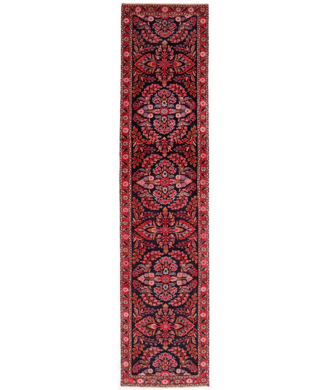 Black Persian Oriental Rug [SIZE] Hand-Knotted