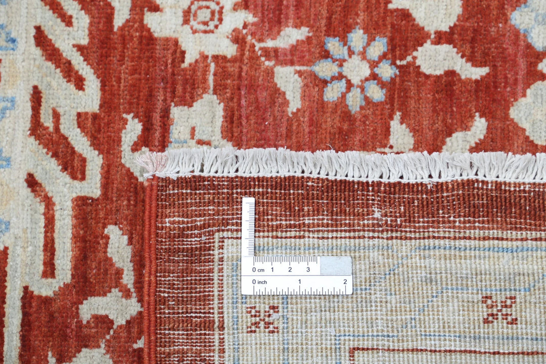 Afghan Ziegler Rug 8' 11" x 11' 5" Hand-Knotted | No. AT40741