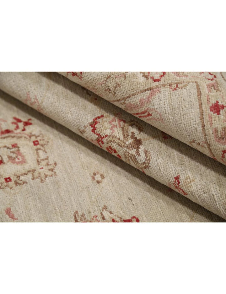 Afghan Ziegler Rug 3' 11" x 5' 8" Hand-Knotted | No. AT40769