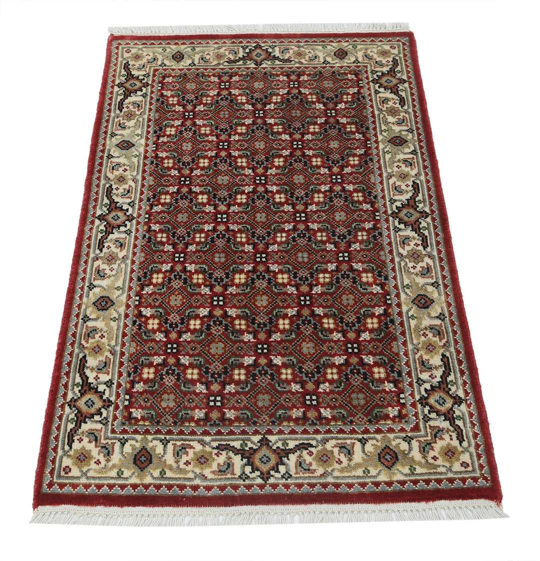 Red Indian Ziegler Rug 1' 11" x 3' 0" Hand-Knotted | No. AT40812