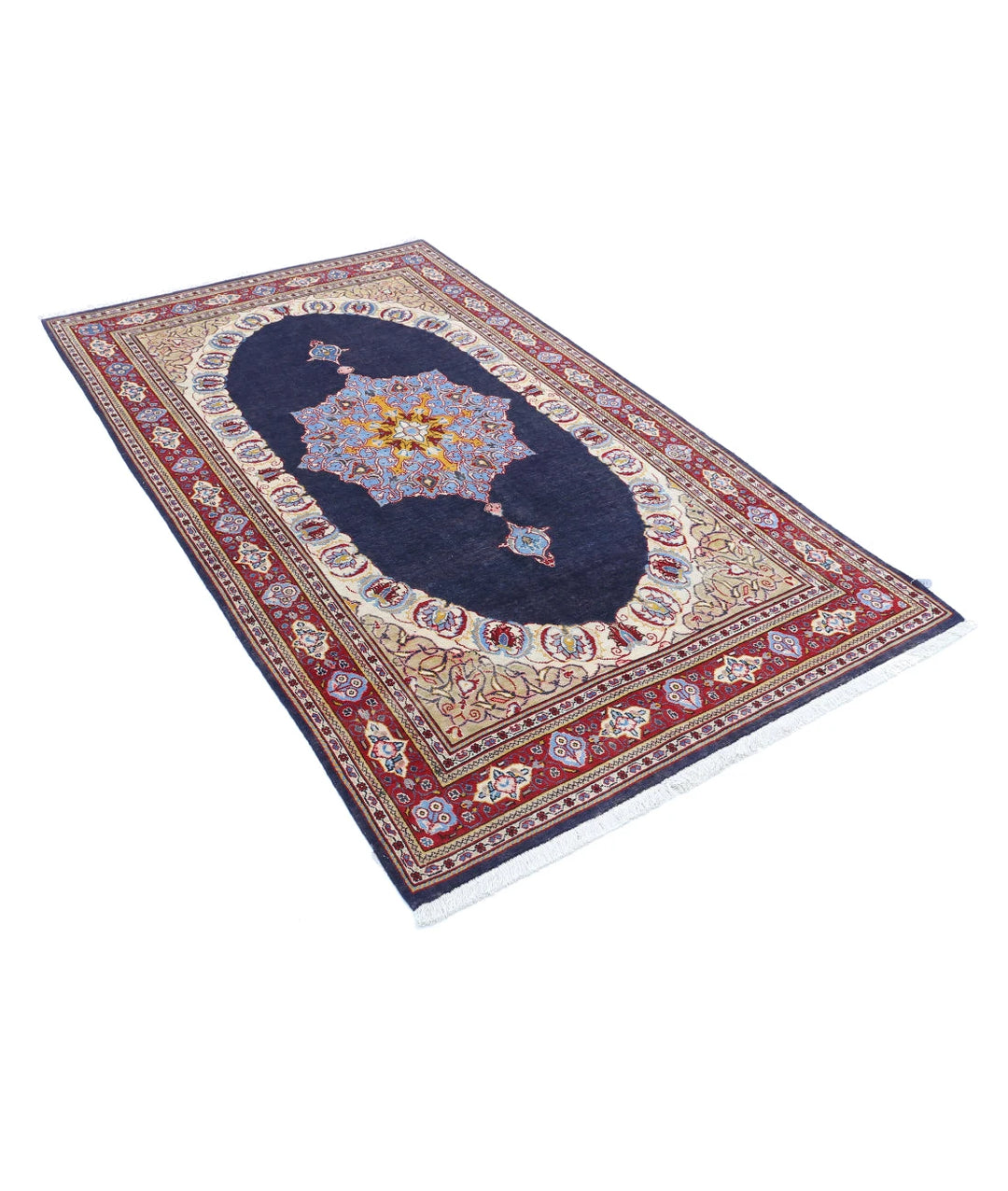 Persian Kashan Rug 4' 4" x 7' 3" Hand-Knotted | No. AT40910