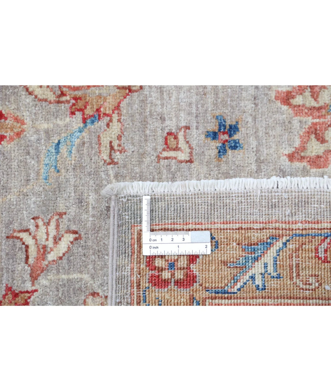Afghan Ziegler Rug 6' 6" x 9' 5" Hand-Knotted | No. AT40959