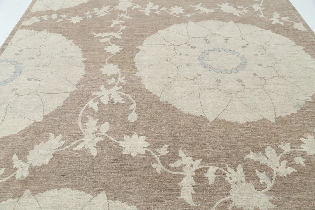 Afghan Oriental Rug 8' 10" x 11' 9" Hand-Knotted | No. AT40969