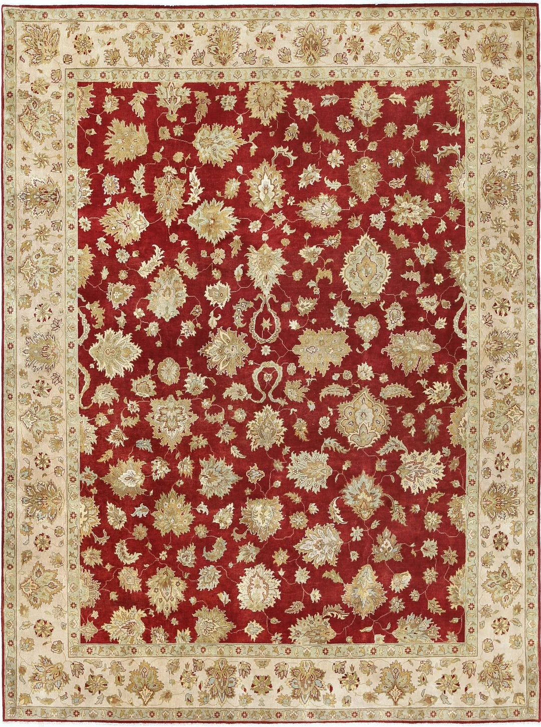 Rust Indian Ziegler Rug 8' 10" x 11' 10" Hand-Knotted | No. AT41086