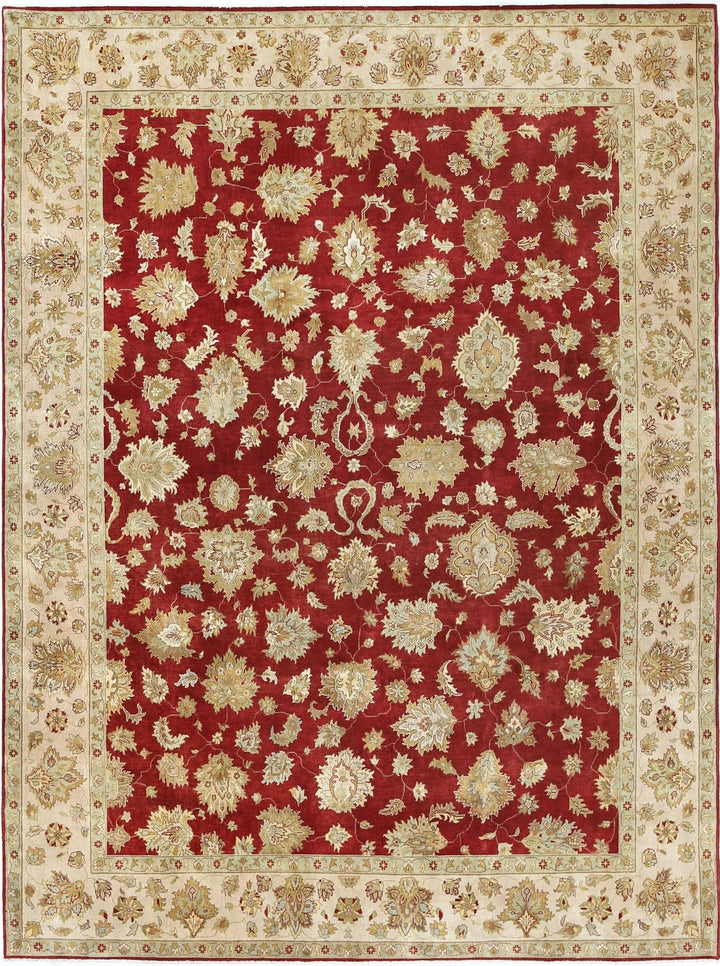 Rust Indian Ziegler Rug 8' 10" x 11' 10" Hand-Knotted | No. AT41086