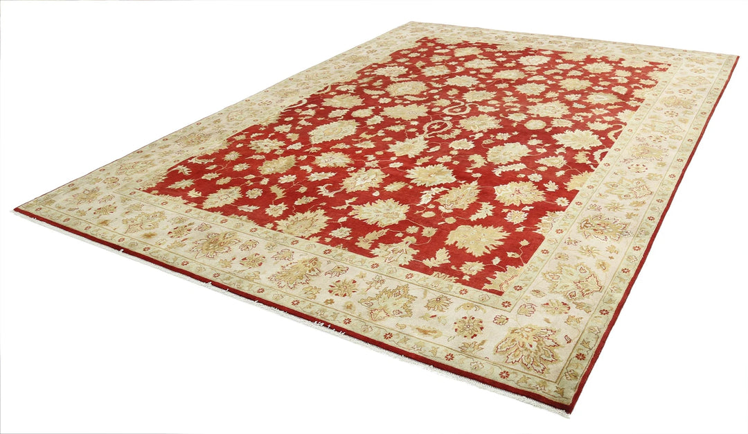 Rust Indian Ziegler Rug 8' 10" x 11' 10" Hand-Knotted | No. AT41086