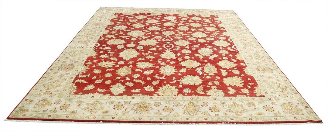 Rust Indian Ziegler Rug 8' 10" x 11' 10" Hand-Knotted | No. AT41086