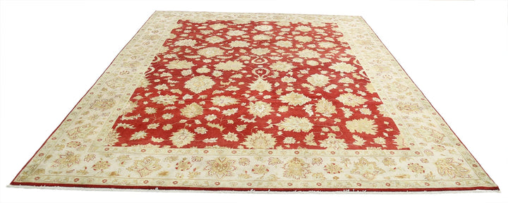 Rust Indian Ziegler Rug 8' 10" x 11' 10" Hand-Knotted | No. AT41086