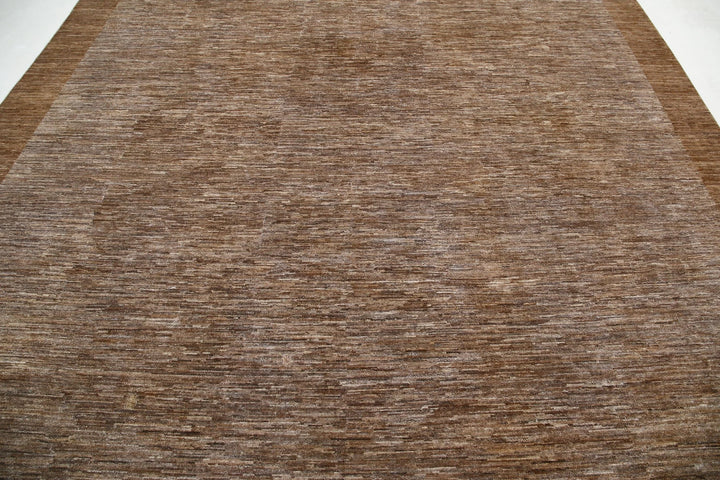 Brown Afghan Modcar Rug 9' 10" x 13' 6" Hand-Knotted | No. AT41131