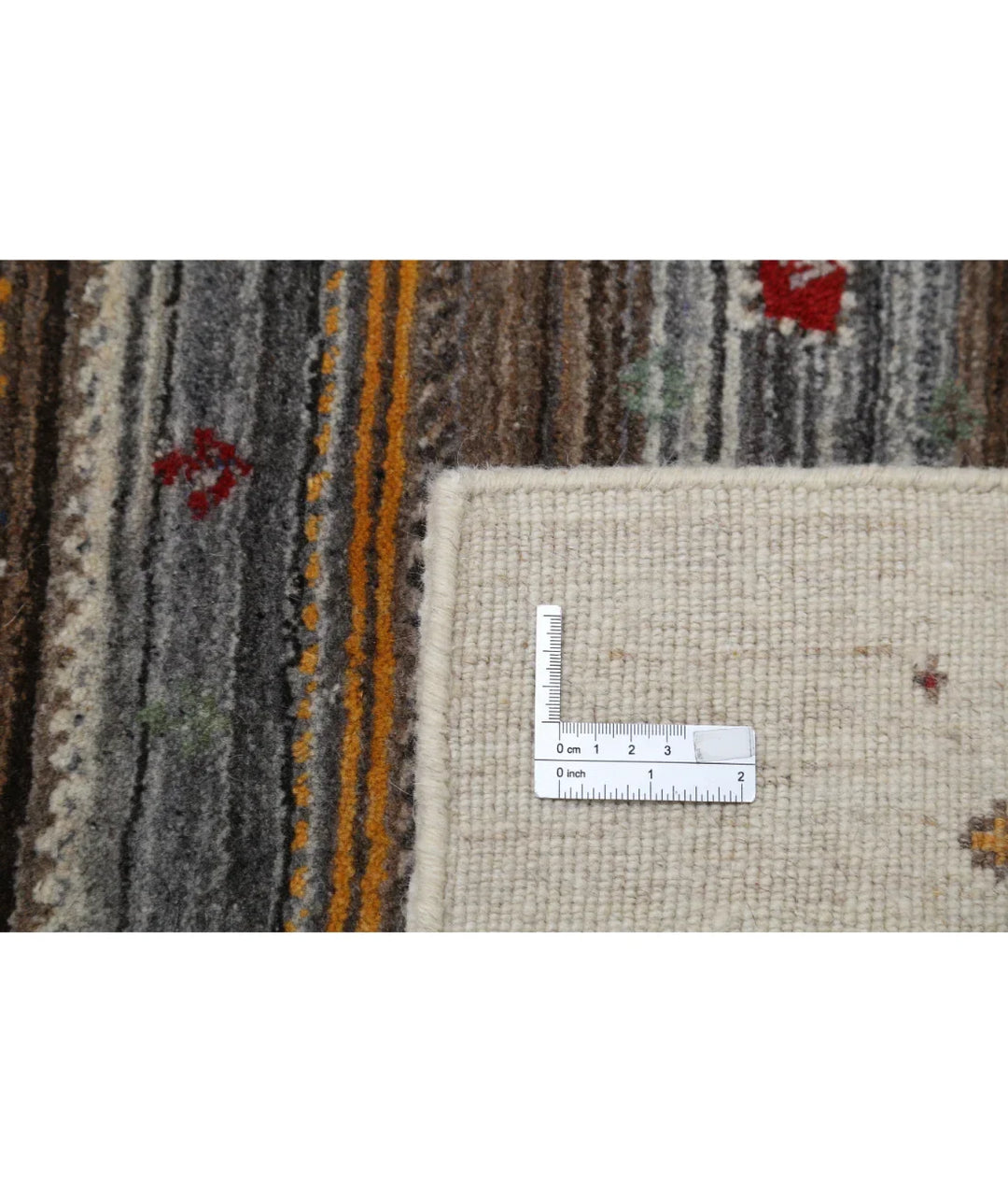 Ivory Indian Oriental Rug 3' 0" x 5' 3" Hand-Knotted | No. AT411409