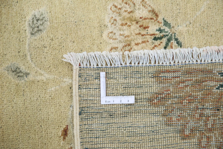 Indian Oriental Floral Rug 8' 9" x 11' 10" Hand-Knotted | No. AT41151