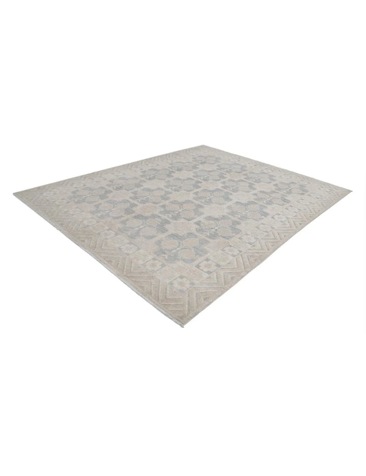 Afghan Khotan Rug 8' 1" x 10' 2" Hand-Knotted | No. AT41264