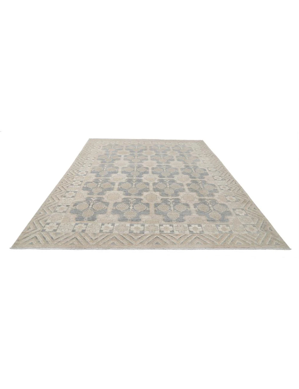 Afghan Khotan Rug 8' 1" x 10' 2" Hand-Knotted | No. AT41264