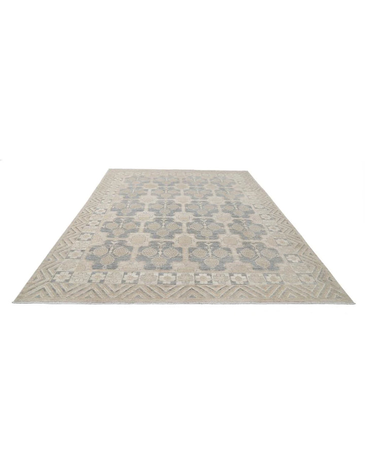 Afghan Khotan Rug 8' 1" x 10' 2" Hand-Knotted | No. AT41264